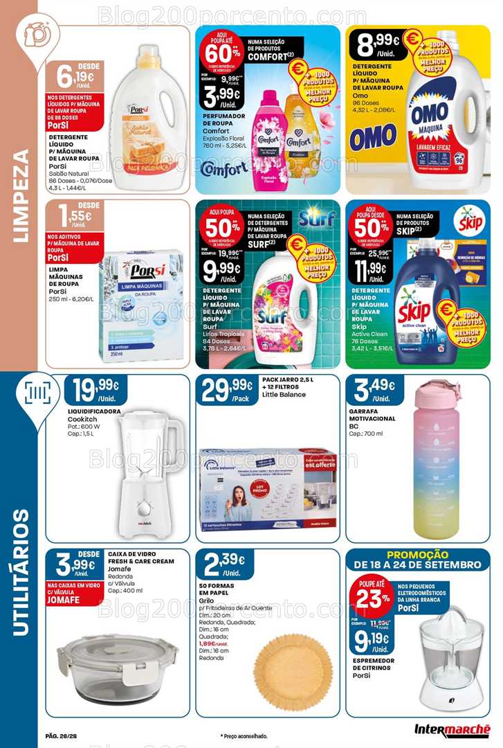 Antevisão Folheto INTERMARCHÉ Super Promoções de 18 a 24 setembro