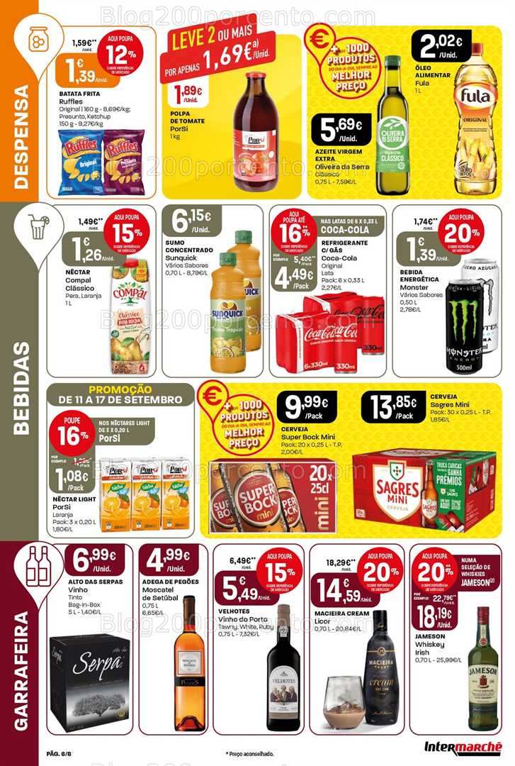 Antevisão Folheto INTERMARCHÉ Mini Promoções de 11 a 17 setembro