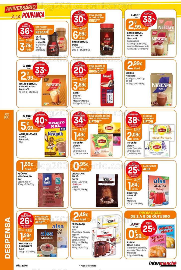Antevisão Folheto INTERMARCHÉ Super Promoções de 2 a 8 outubro