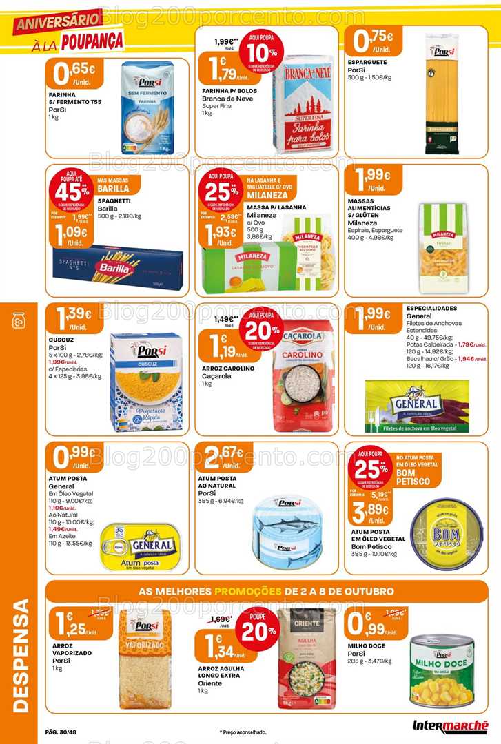 Antevisão Folheto INTERMARCHÉ Super Promoções de 2 a 8 outubro