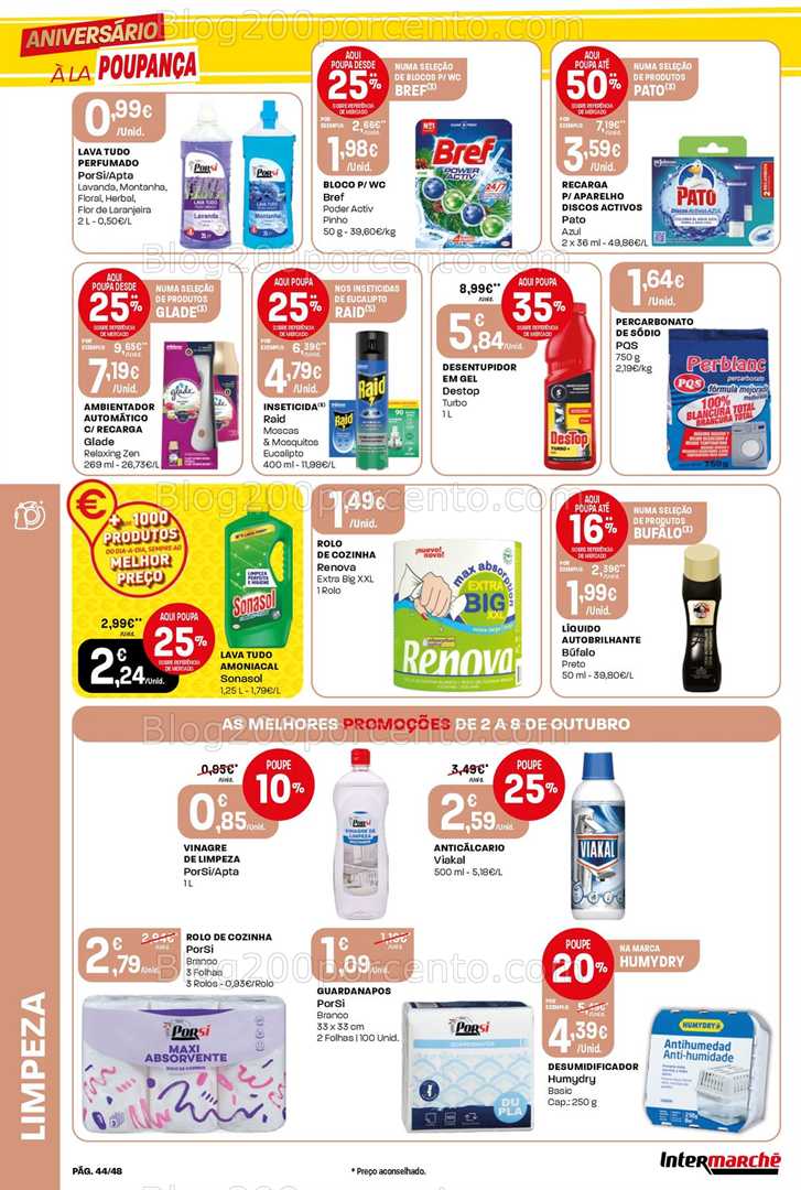 Antevisão Folheto INTERMARCHÉ Super Promoções de 2 a 8 outubro