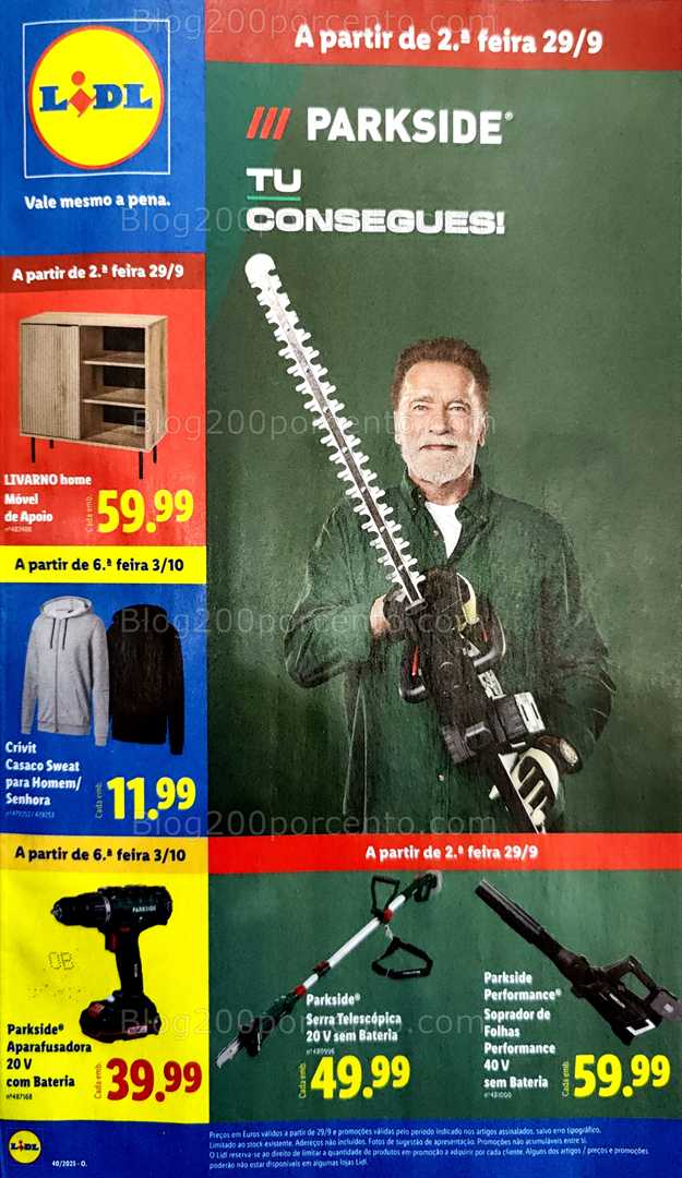 Antevisão Folheto LIDL Bazar Promoções de 29 setembro a 9 outubro