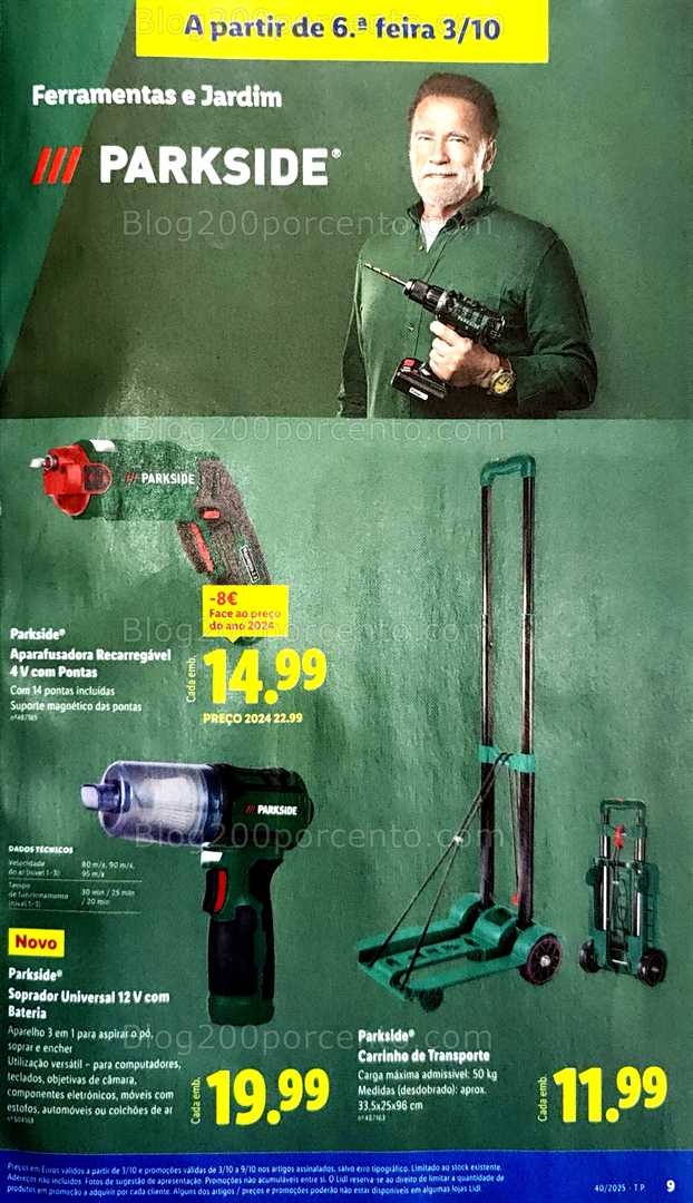 Antevisão Folheto LIDL Bazar Promoções de 3 a 9 outubro