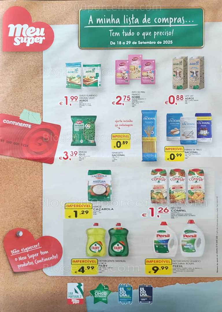 Antevisão Folheto MEU SUPER Promoções de 18 a 29 setembro