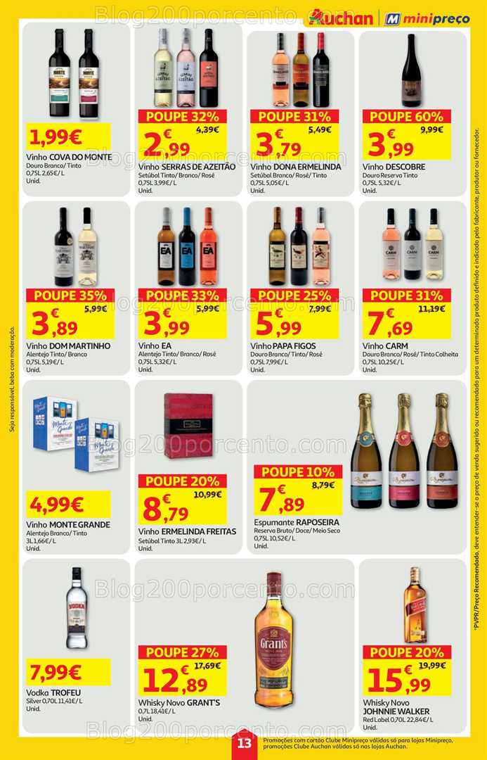 Antevisão Folheto MINIPREÇO - AUCHAN Promoções de 25 setembro a 1 outubro
