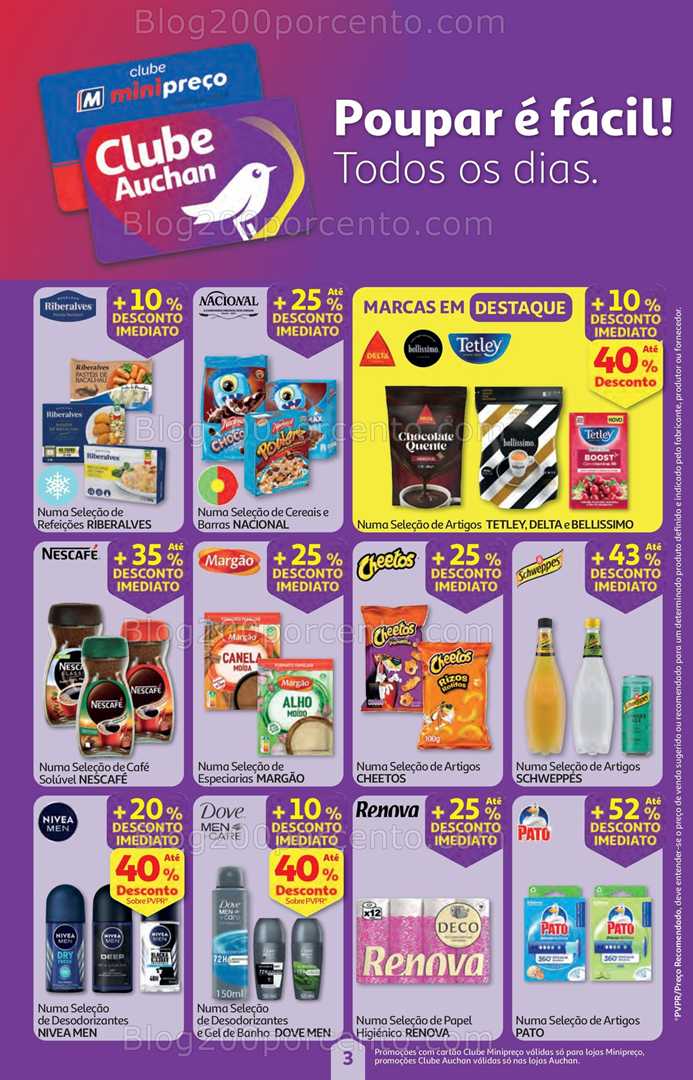 Antevisão Folheto MINIPREÇO - AUCHAN Promoções de 25 setembro a 1 outubro