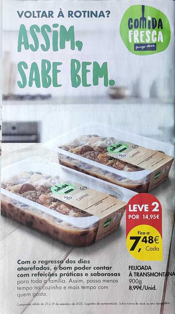Antevisão Folheto PINGO DOCE Promoções de 23 a 29 setembro