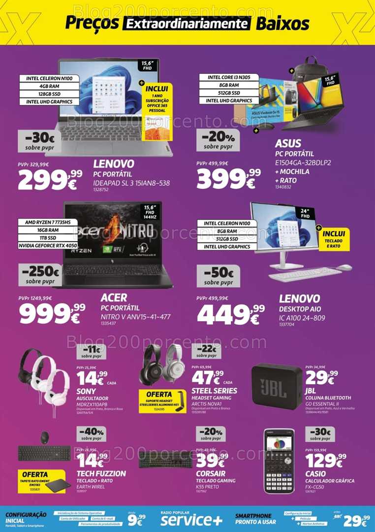 Antevisão Folheto RADIO POPULAR Promoções de 16 a 23 setembro
