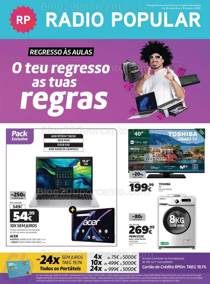 Antevisão Folheto RADIO POPULAR Promoções de 24 setembro a 8 outubro