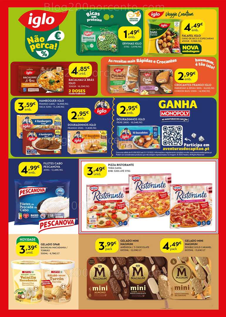 Antevisão Folheto SPAR Promoções de 16 a 28 setembro