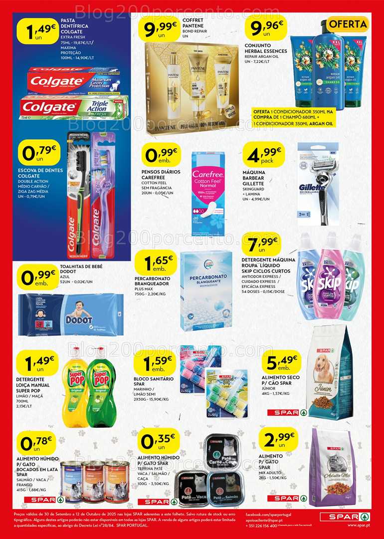 Antevisão Folheto SPAR Promoções de 30 setembro a 12 outubro