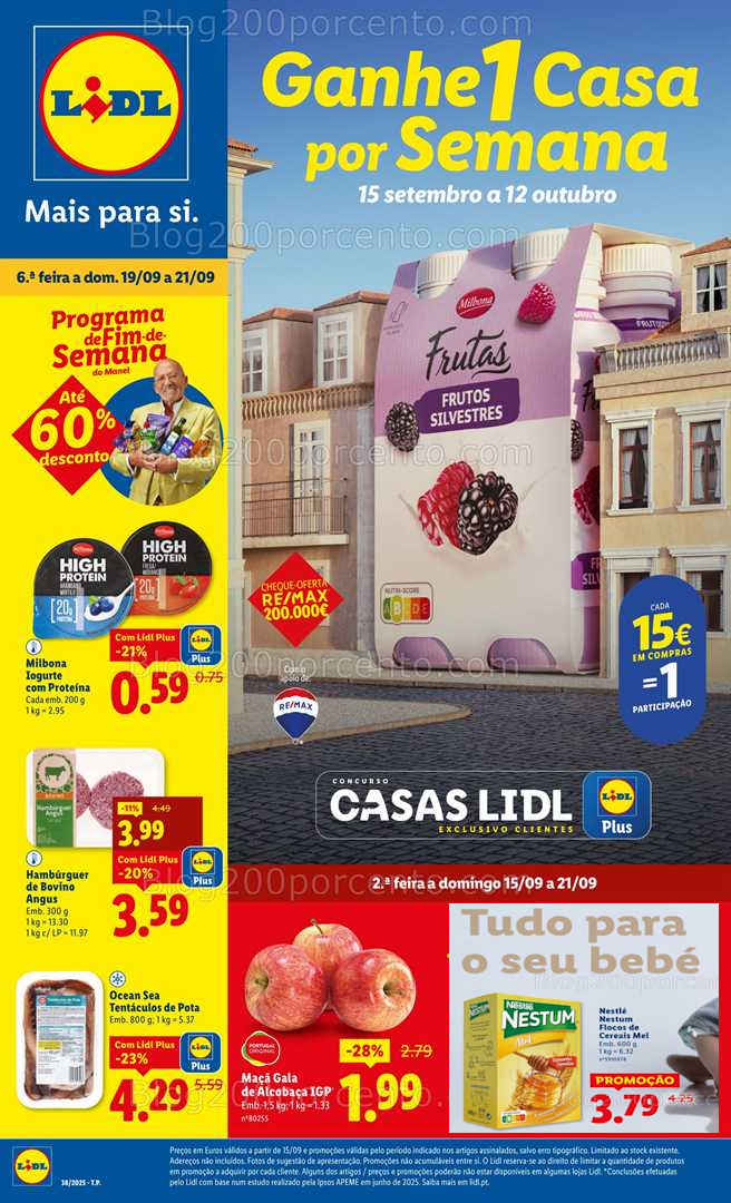 Antevisão Folheto LIDL Promoções de 15 a 21 setembro - Versão Digital