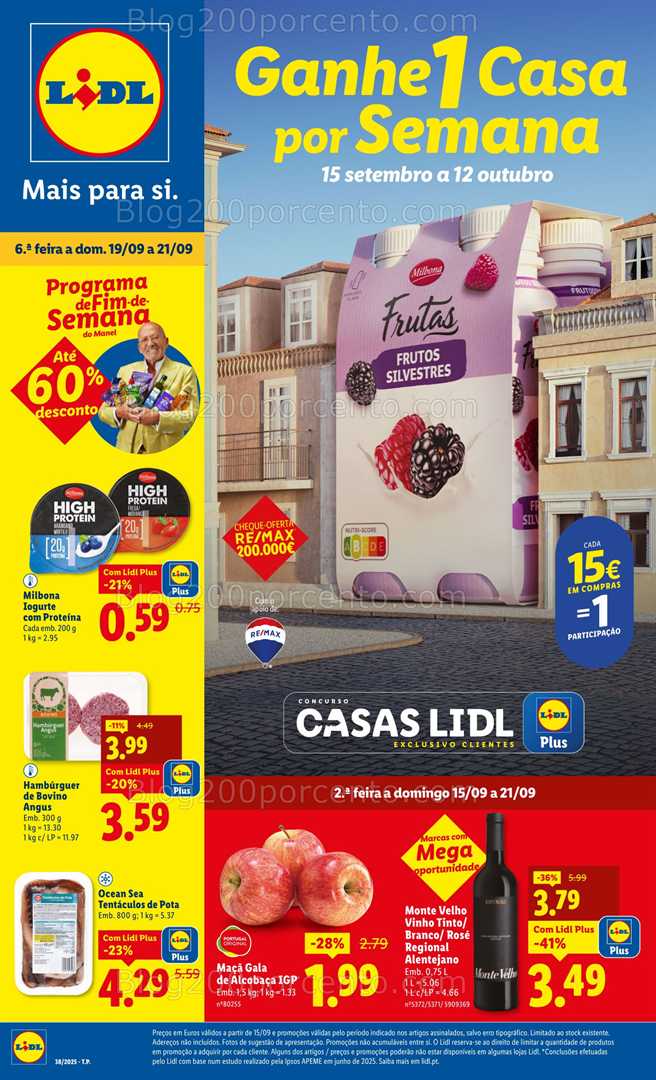 Antevisão Folheto LIDL Promoções de 15 a 21 setembro - Versão Digital