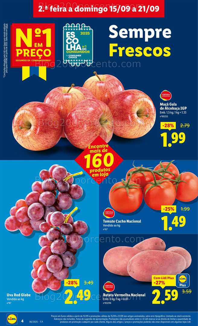 Antevisão Folheto LIDL Promoções de 15 a 21 setembro - Versão Digital