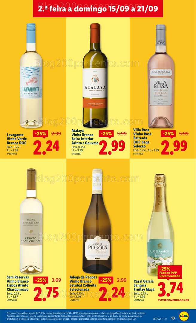 Antevisão Folheto LIDL Promoções de 15 a 21 setembro - Versão Digital