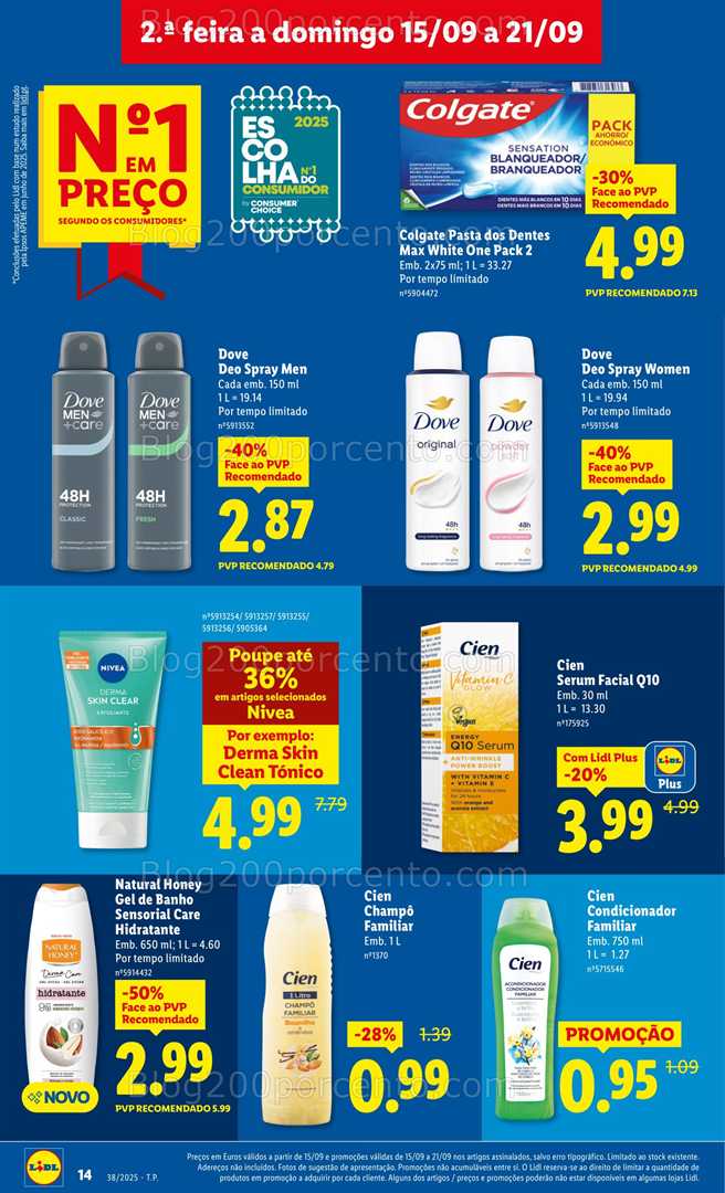 Antevisão Folheto LIDL Promoções de 15 a 21 setembro - Versão Digital