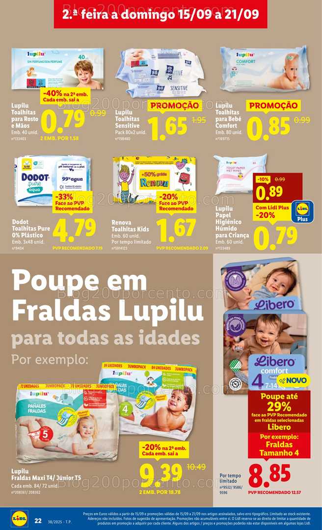 Antevisão Folheto LIDL Feira do Bebé Promoções de 15 a 21 setembro