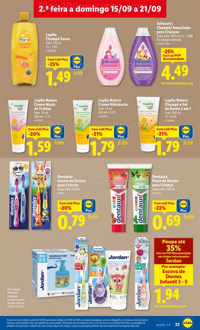 Antevisão Folheto LIDL Feira do Bebé Promoções de 15 a 21 setembro
