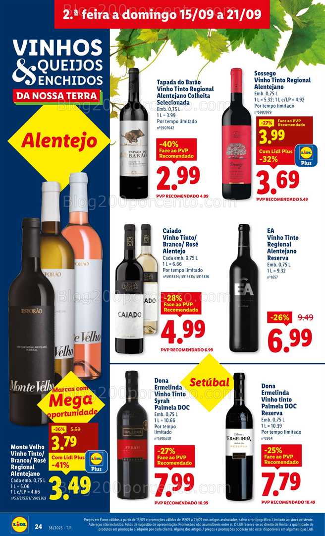 Antevisão Folheto LIDL Promoções de 15 a 21 setembro - Versão Digital
