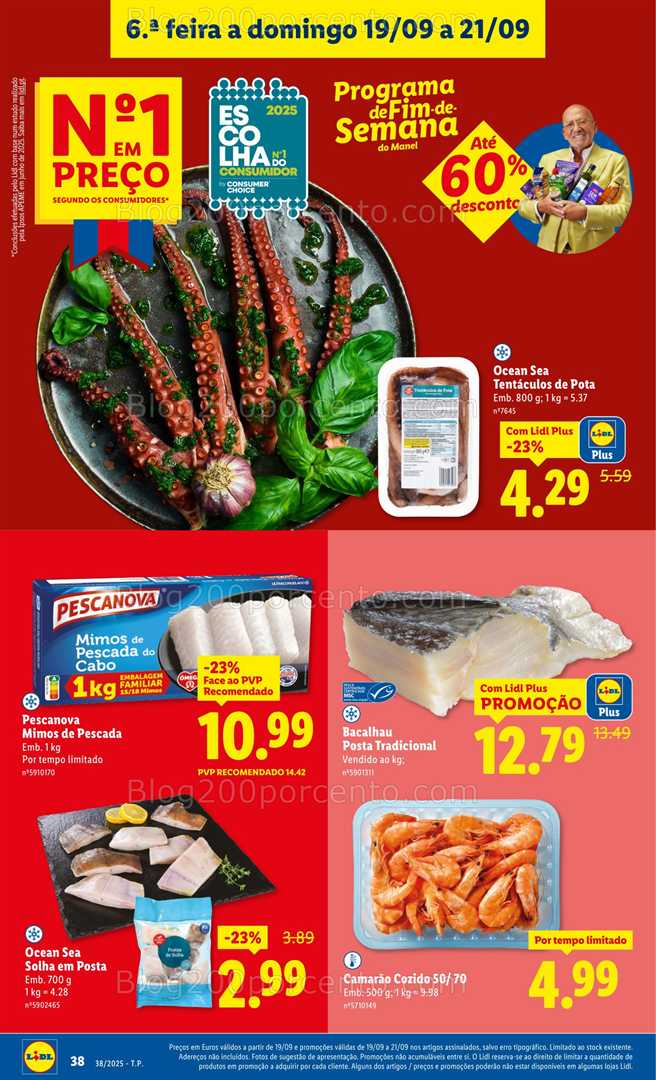 Antevisão Folheto LIDL Promoções Fim de Semana - 19 a 21 setembro