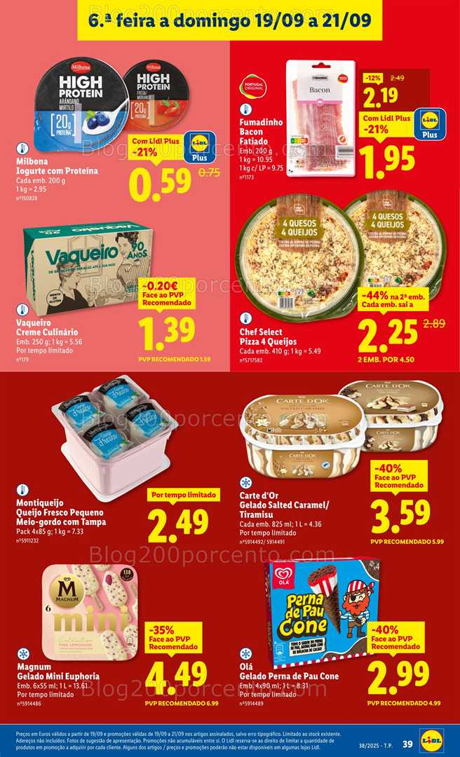 Antevisão Folheto LIDL Promoções Fim de Semana - 19 a 21 setembro