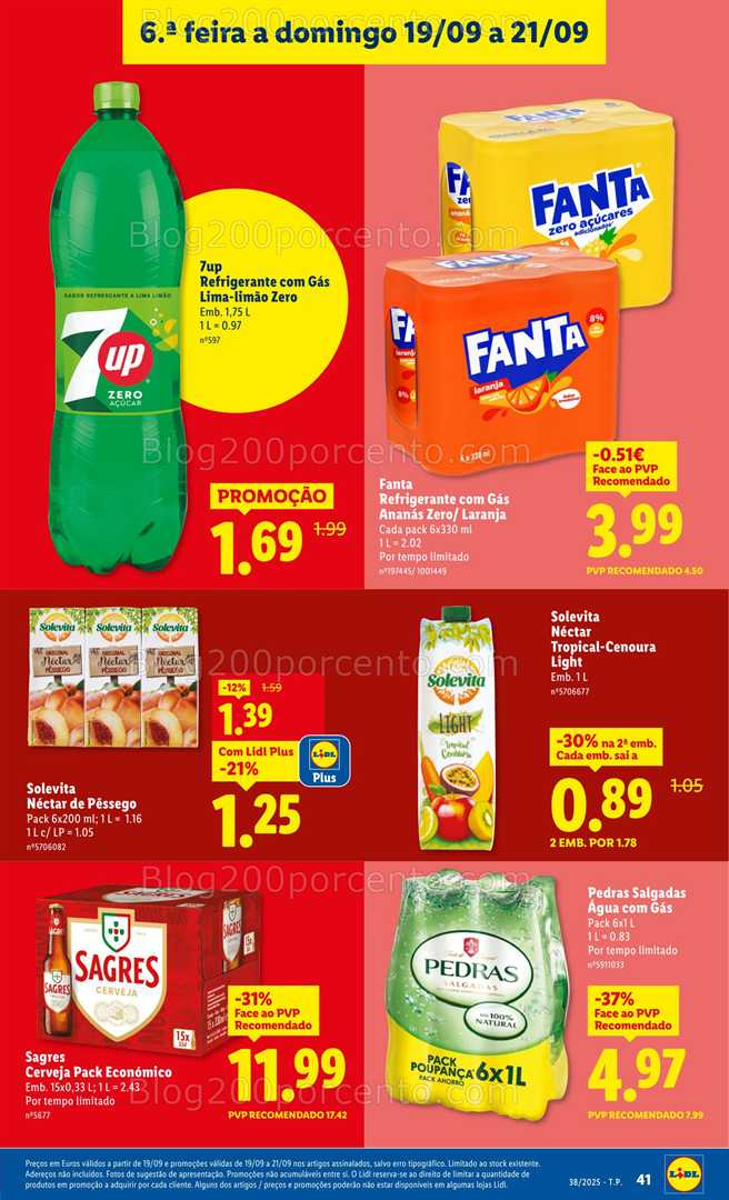 Antevisão Folheto LIDL Promoções Fim de Semana - 19 a 21 setembro
