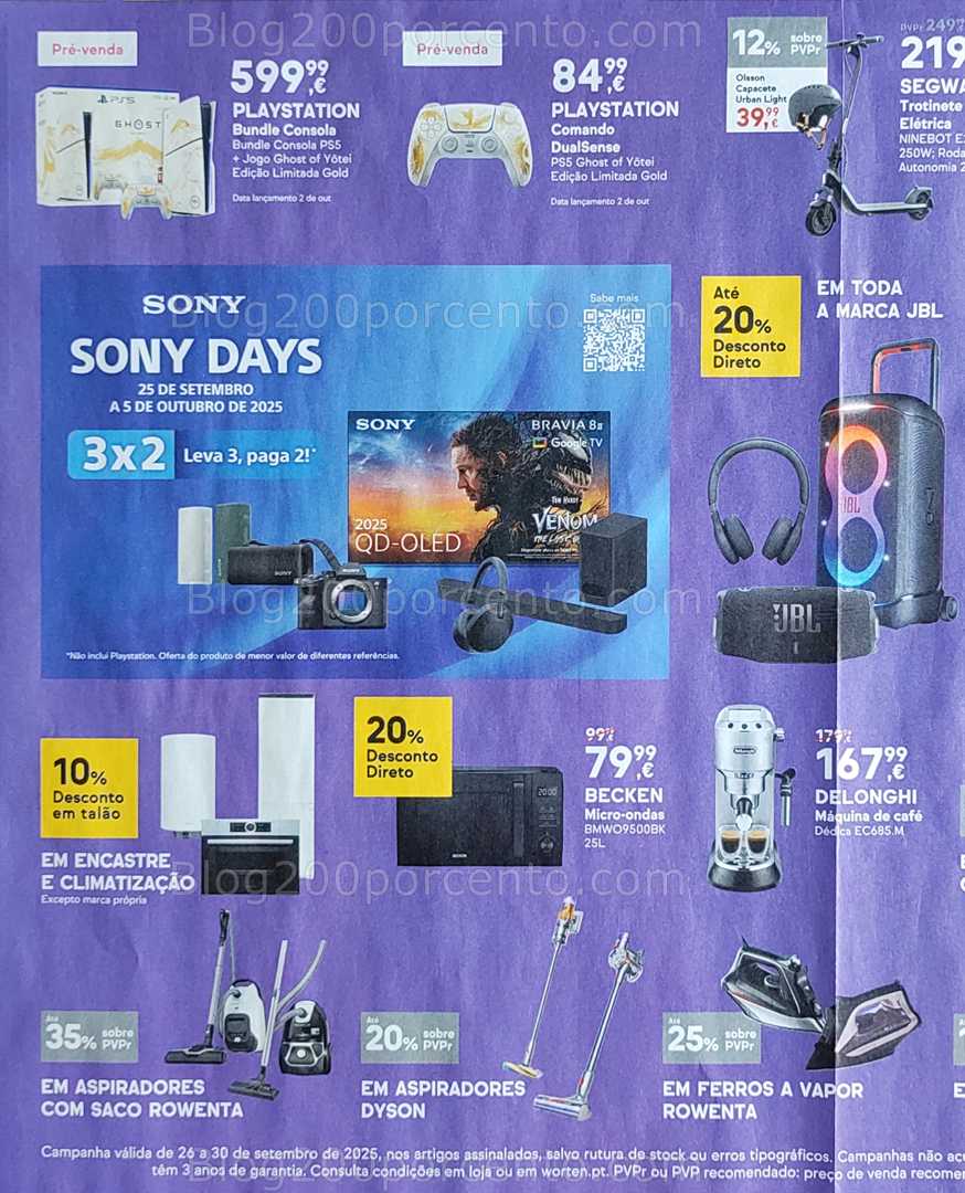 Antevisão Folheto WORTEN Alarm Week Promoções de 26 a 30 setembro