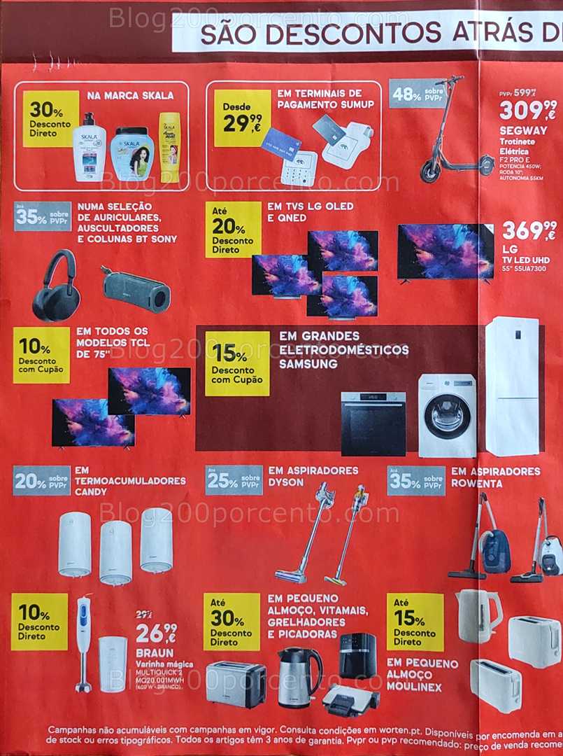 Antevisão Folheto WORTEN Bonus Days Promoções de 12 a 15 setembro
