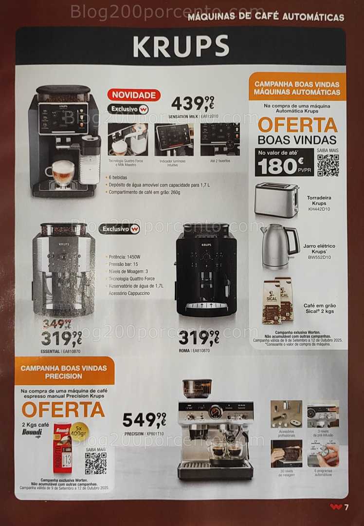 Antevisão Folheto WORTEN Especial Café Promoções de 9 a 29 setembro