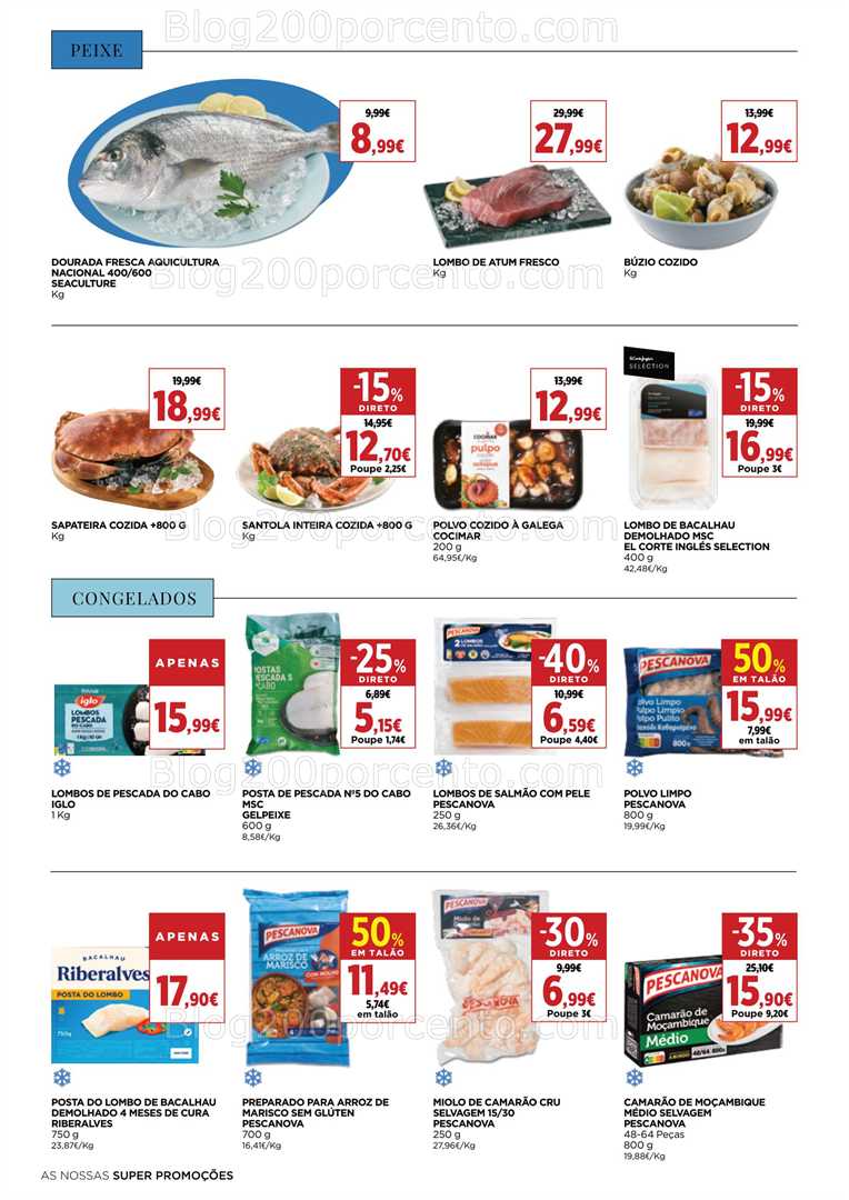 Antevisão Folheto EL CORTE INGLÉS Promoções de 16 a 29 janeiro