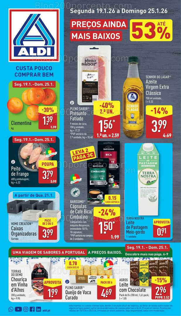 Antevisão Folheto ALDI Promoções de 19 a 25 janeiro - Edição Digital