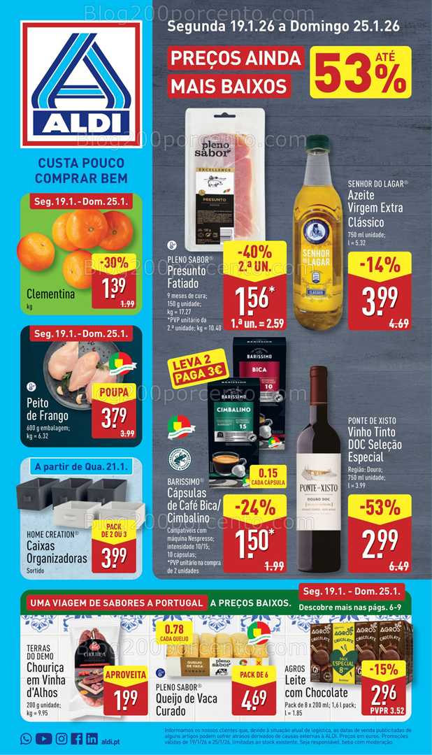 Antevisão Folheto ALDI Promoções de 19 a 25 janeiro - Edição Digital