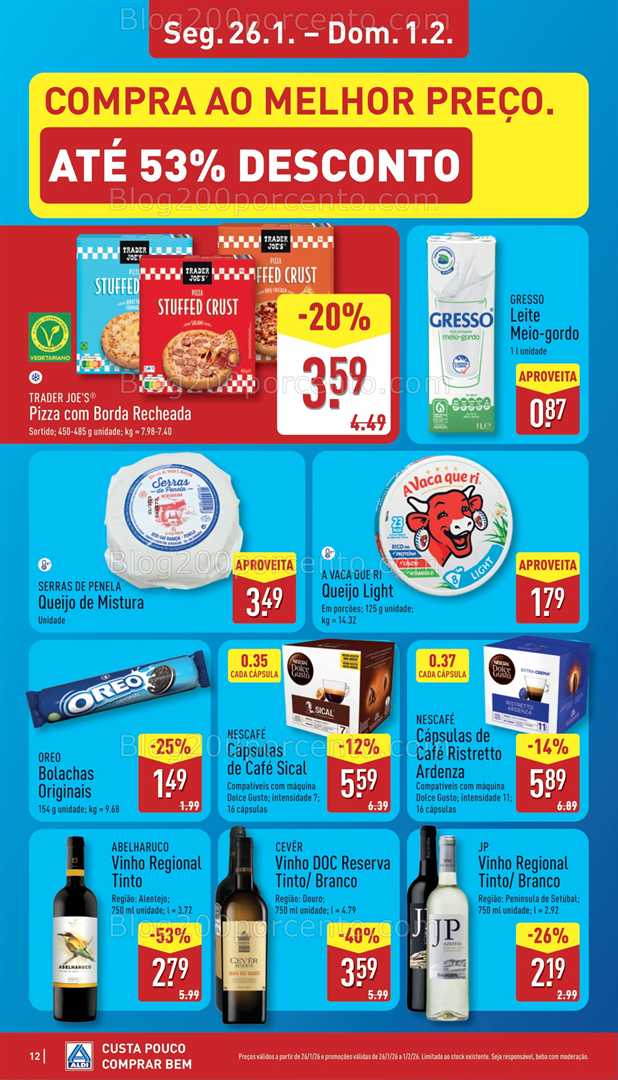 Antevisão Folheto ALDI Promoções de 26 janeiro a 1 fevereiro - Edição Digital