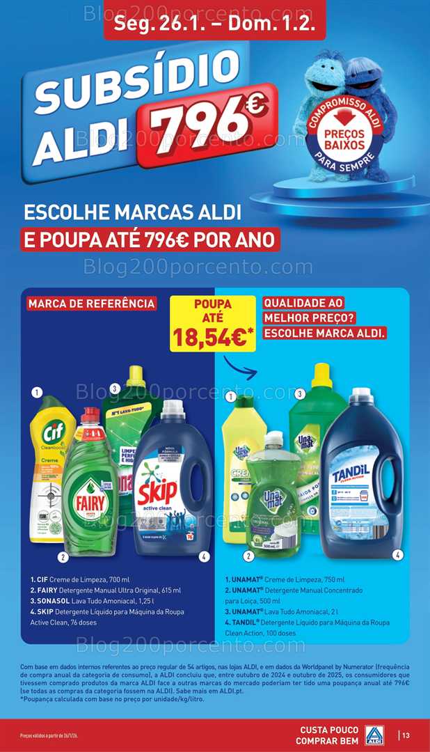 Antevisão Folheto ALDI Promoções de 26 janeiro a 1 fevereiro - Edição Digital