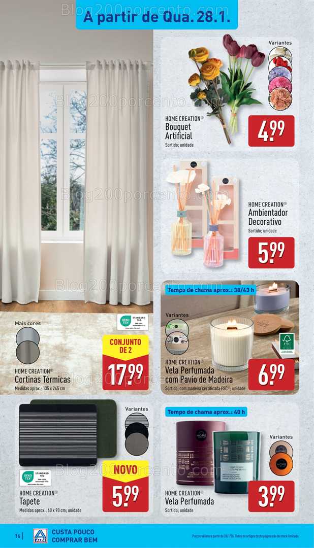 Antevisão Folheto ALDI Bazar Promoções de 28 janeiro a 1 fevereiro