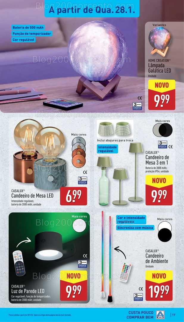 Antevisão Folheto ALDI Bazar Promoções de 28 janeiro a 1 fevereiro