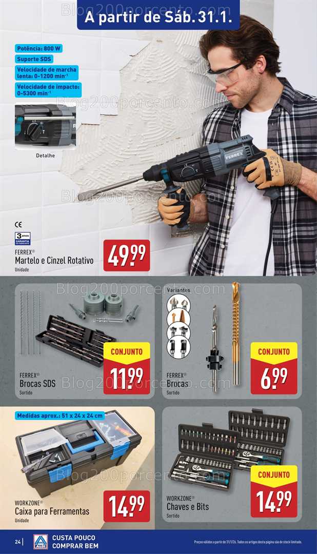 Antevisão Folheto ALDI Bazar Promoções de 28 janeiro a 1 fevereiro