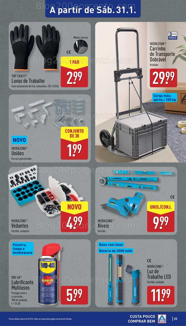 Antevisão Folheto ALDI Bazar Promoções de 28 janeiro a 1 fevereiro