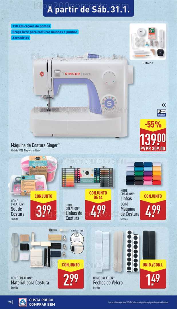 Antevisão Folheto ALDI Bazar Promoções de 28 janeiro a 1 fevereiro