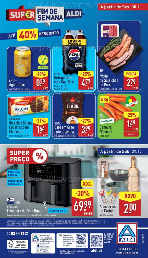 Antevisão Folheto ALDI Bazar Promoções de 28 janeiro a 1 fevereiro