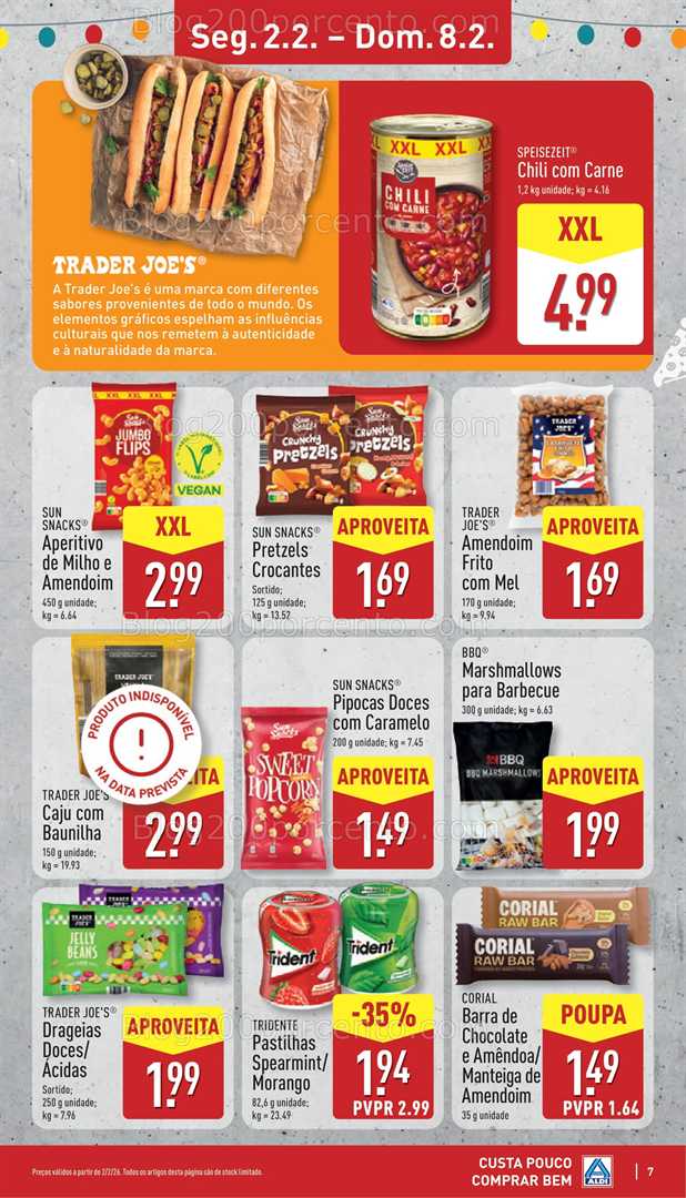 Antevisão Folheto ALDI Street Food Market Promoções de 2 a 8 fevereiro