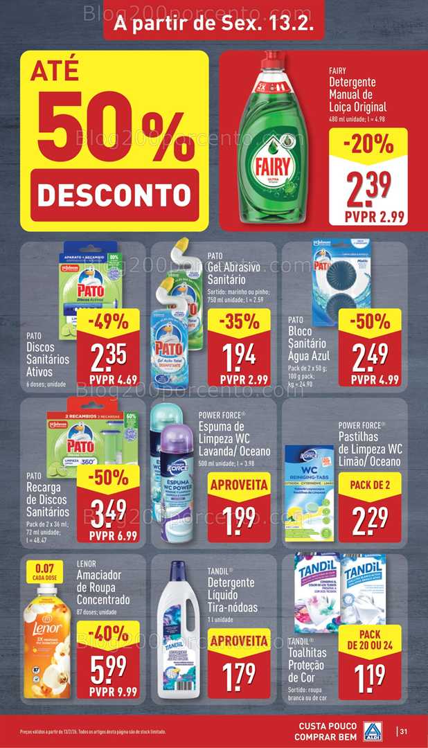 Antevisão Folheto ALDI Bazar Promoções de 9 a 15 fevereiro