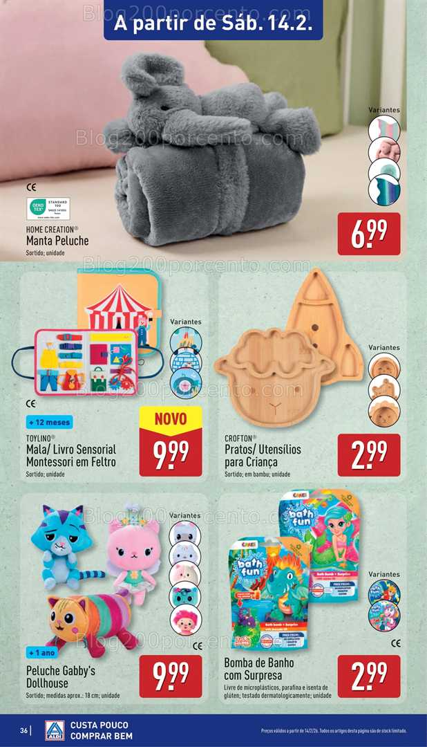 Antevisão Folheto ALDI Bazar Promoções de 9 a 15 fevereiro