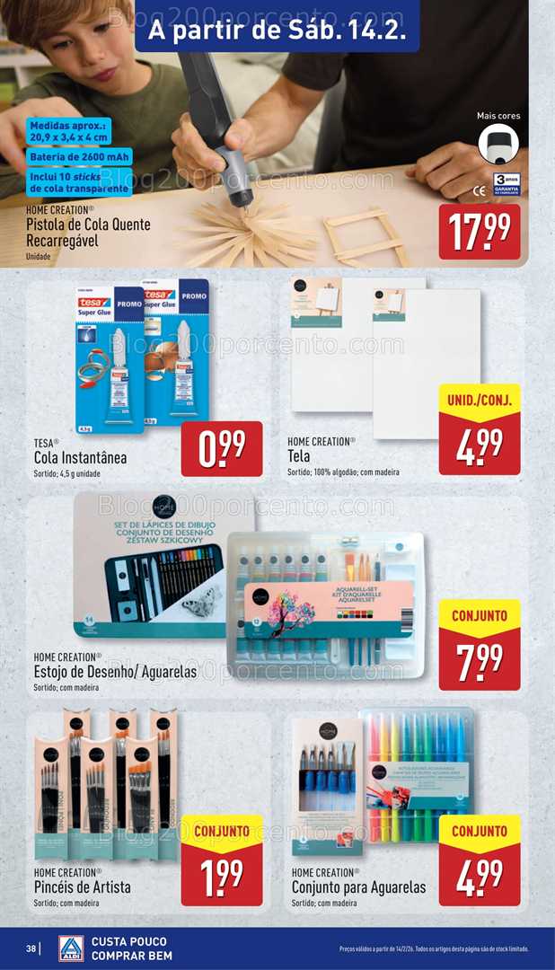 Antevisão Folheto ALDI Bazar Promoções de 9 a 15 fevereiro