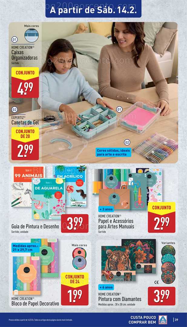 Antevisão Folheto ALDI Bazar Promoções de 9 a 15 fevereiro