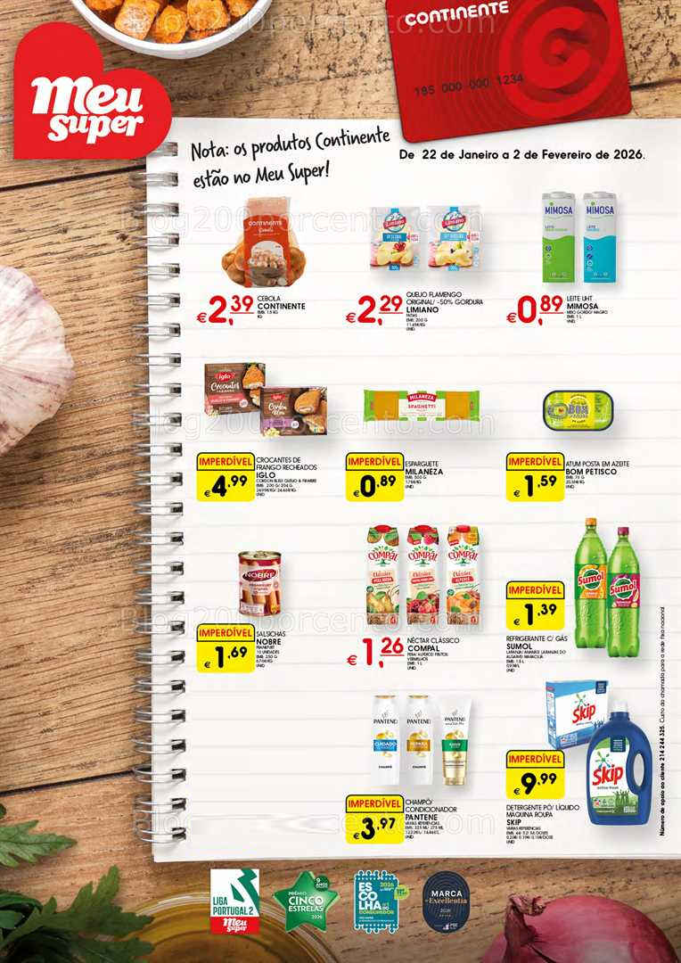 Antevisão Folheto MEU SUPER Promoções de 22 janeiro a 2 fevereiro