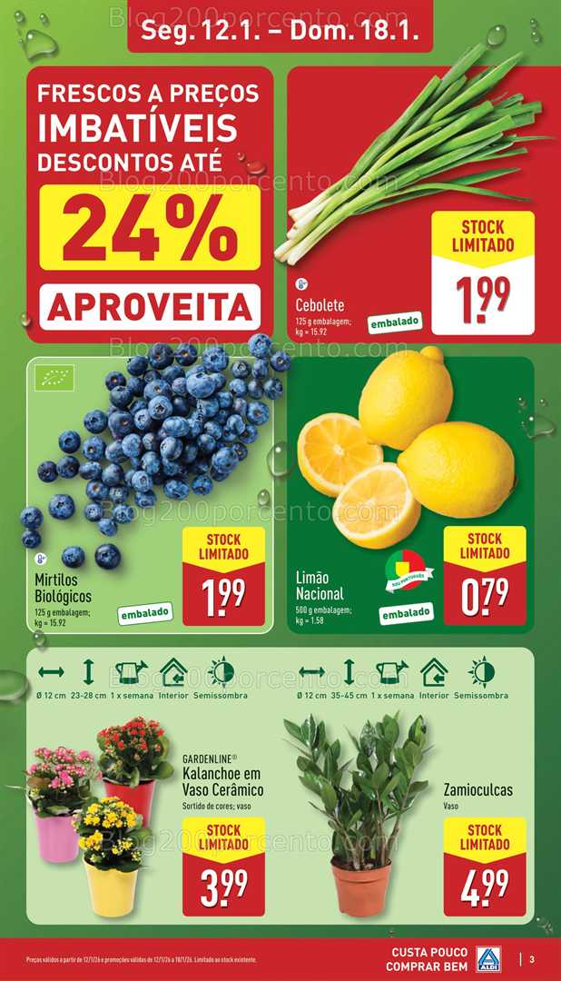 Antevisão Folheto ALDI Promoções de 12 a 18 janeiro