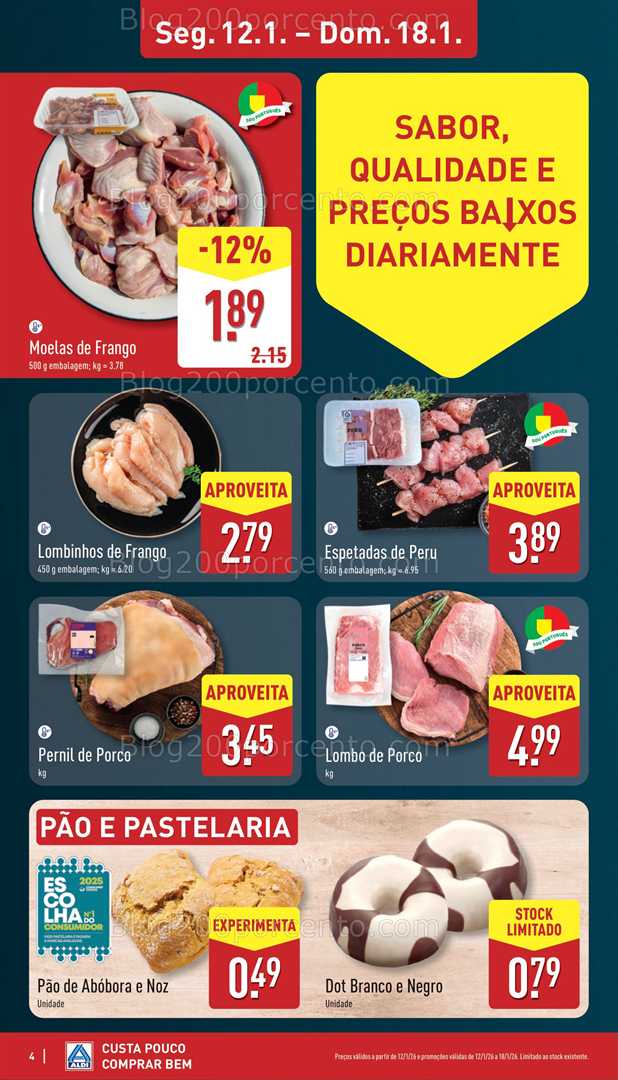 Antevisão Folheto ALDI Promoções de 12 a 18 janeiro