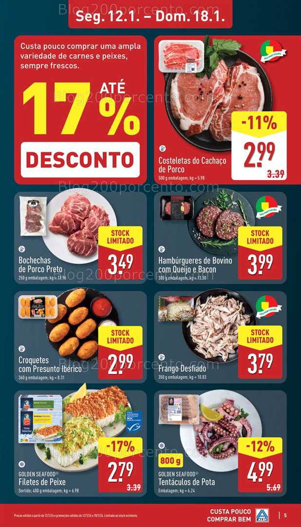 Antevisão Folheto ALDI Promoções de 12 a 18 janeiro