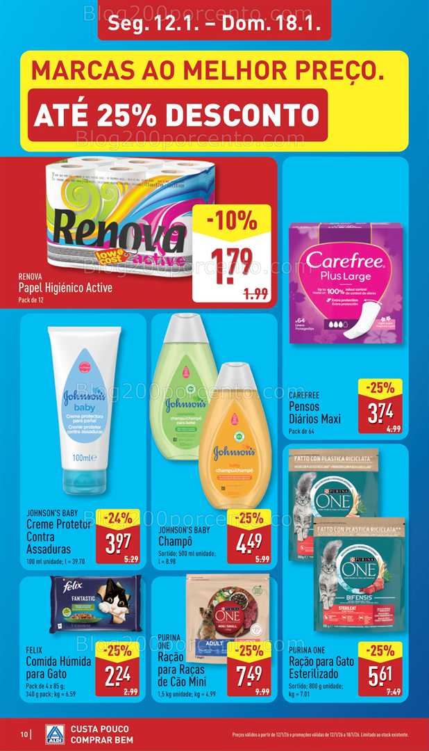 Antevisão Folheto ALDI Promoções de 12 a 18 janeiro